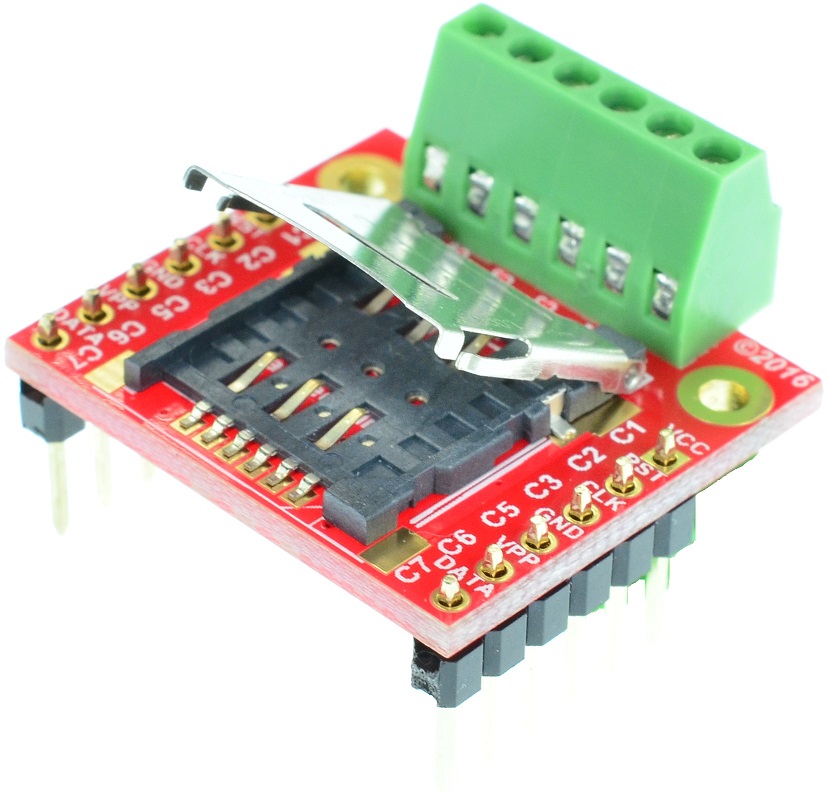 Hinged Micro SIM Card connector Breakout Board